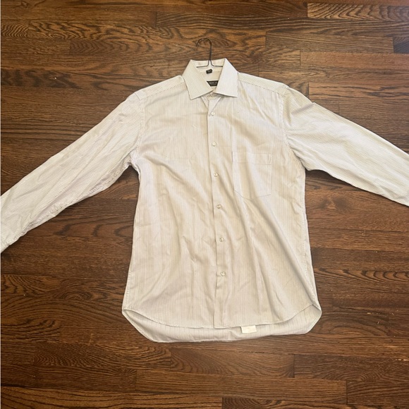 Serica Mens Striped Dress Shirt Button Down Sz L - Picture 2 of 2